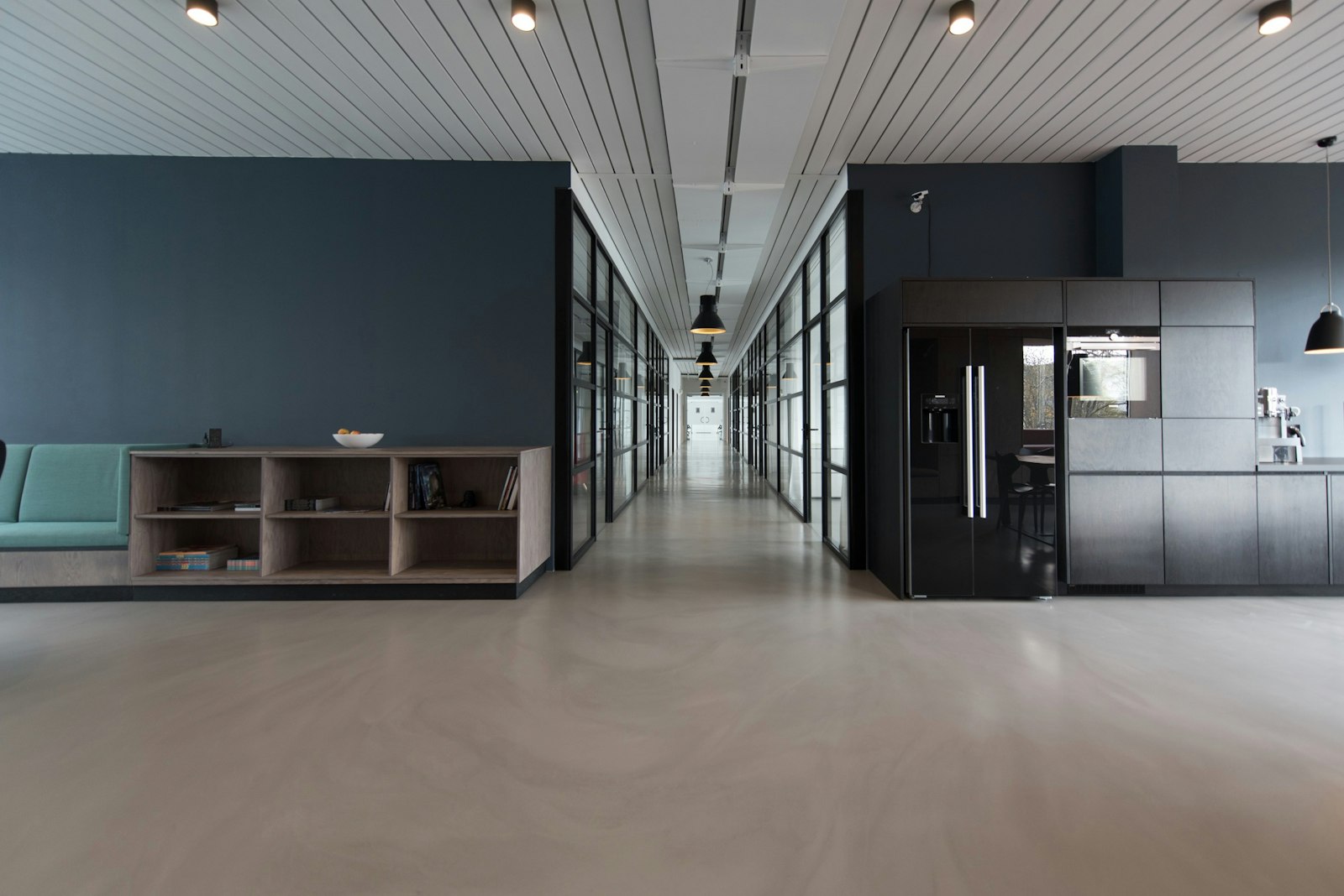 Completed office interior buildout